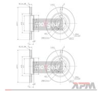 MAXGEAR Discofreno per HONDA 19-2301