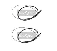 2X Maxgear 32-0510 Cavo Freno Di Emergenza Posteriore Per Skoda Roomster