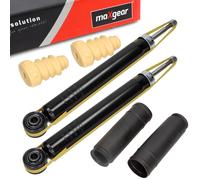2x Maxgear Ammortizzatore + Kit Parapolvere Dietro per Skoda Octavia II VW Golf