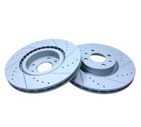 2x MAXGEAR Disco freno Anteriore Ø284mm Altezza: 43,5mm Spessore: 22mm Cerchio foro-Ø: 98mm ventilato & intagliato/perforato 19-0994SPORT