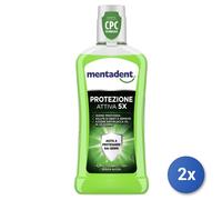 2x Mentadent Collutorio 400 Ml. Protezione Attiva