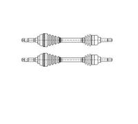2x Metelli 17-0040 Albero Trasmissione Anteriore per Renault Rodeo 4 5 6