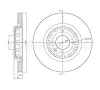2x METELLI 23-0656C Disco freno Anteriore per VW GOLF II (19E, 1G1) 280,0mm