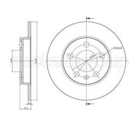 2x METELLI 23-0742C Disco freno Posteriore per VW Golf IV Schrägheck (1J1) 239mm
