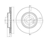 2x METELLI 23-0940C Disco freno Anteriore per MINI Hatchback (R56) Clubman (R55)