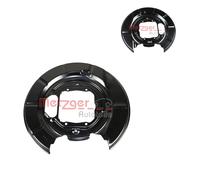 2x METZGER Ankerblech Spritzblech Deckblech Per BMW 5er E39, Posteriore, Nero