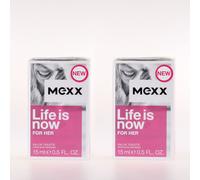 2x Mexx Life is now for her EDT 15 ml