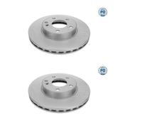 2x MEYLE 015 521 0031 / Pd Disco Freni Anteriore per Mercedes-Benz W176 W242