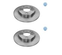 2X Meyle 015 521 2031 Disco Freno Anteriore 260 Mm Per Mercedes-Benz W168