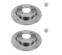 2x Meyle 015 523 2087 Disco Posteriore per Mitsubishi COLT Czc Smart Forfour