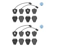 2x Meyle 025 214 5218 / W Kit Pastiglie Freno a Disco Frontale per Audi A6 A8