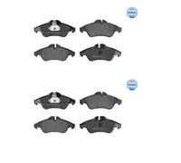 2x Meyle 025 215 7620 Kit Pastiglie Freno a Disco Frontale per Mercedes-Benz VW