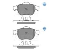 2x Meyle 025 232 4818 Kit Pastiglie Freno a Disco Frontale per Renault Espace IV