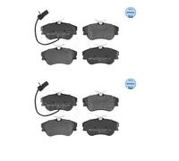 2x Meyle 025 234 4519 / W Kit Pastiglie Freno a Disco Frontale per VW