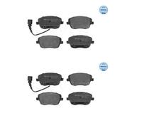2x Meyle 025 235 8118 / W Kit Pastiglie Freno a Disco Frontale per Skoda Seat VW