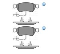 2x Meyle 025 238 9620 / W Kit Pastiglie Freno a Disco Frontale per Audi A6 VW