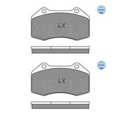 2x Meyle 025 241 6215 Kit Pastiglie Freno a Disco Frontale per Renault Clio III