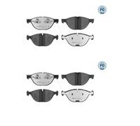 2x Meyle 025 241 7219 / Pd Kit Pastiglie Freno a Disco Frontale per BMW E70