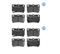 2x Meyle 025 243 2315 / W Kit Pastiglie Freno a Disco Posteriore per Lexus Is II
