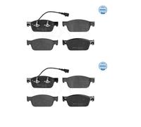 2x Meyle 025 246 2318 / W Kit Pastiglie Freno a Disco Frontale per VW Multivan V