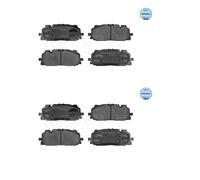 2x Meyle 025 258 6117 Kit Pastiglie Freno a Disco Ant. per Audi A4 VW Touareg