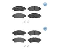 2x Meyle 025 259 7916 Kit Pastiglie Freno a Disco Ant. per Suzuki SX4 S-CROSS