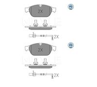 2x Meyle 025 261 5820 / Pd Kit Pastiglie Freno a Disco Frontale per Audi A6