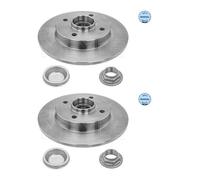 2x MEYLE 11-15 523 4102 Disco Freno Posteriore per Opel Peugeot Citroen DS