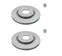 2x MEYLE 11-83 521 0017 / Pd Disco Freni Anteriore per Opel Peugeot Citroen DS