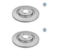 2x Meyle 115 523 0009 / Pd Disco Posteriore per Audi Q5 8RB A4 8K2 8K5 A5 8T3