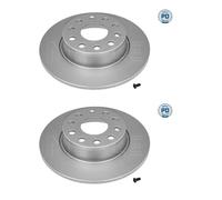 2X Meyle 1155230012 / Pd Disco Freno Posteriore Per VW Golf Audi Seat