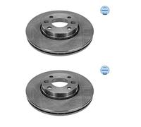 2X Meyle 16-15 521 0027 Disco Freno Anteriore Per Mercedes-Benz Renault Dacia