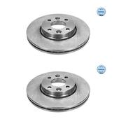 2x MEYLE 16-15 521 0039 Disco Freni Anteriore per Renault Nissan Dacia lada