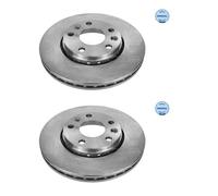 2x Meyle 16-15 521 0040 Disco Freni Anteriore per Mercedes-Benz Renault Dacia