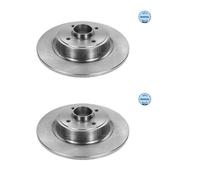 2x MEYLE 16-15 523 0003 Disco Freno Posteriore per Renault Megane I