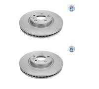 2x MEYLE 183 521 0022 / Pd Disco Frontale per Audi Q5 A4 Allroad A5 A6 A7