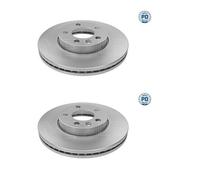 2x MEYLE 183 521 1053 / Pd Disco Freni Anteriore per VW Transporter V VI