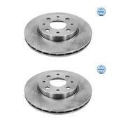 2x MEYLE 215 521 0026 Disco Freni Anteriore per Fiat 500 312 Ford Ka RU8