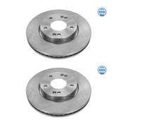 2x MEYLE 28-15 521 0022 Disco Freni Anteriore per Kia Venga YN Hyundai iX20 Jc