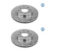 2x MEYLE 29-15 521 0006 Disco Freni Anteriore per Chevrolet Spark Daewoo Nexia
