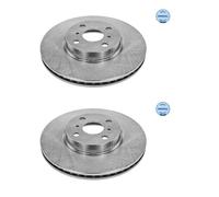 2x Meyle 30-15 521 0059 Disco Freni Anteriore per Toyota Yaris P9 P13 Corolla