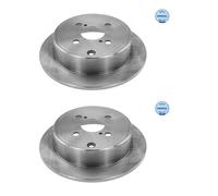 MEYLE 2x Disco Freno Posteriore Ø258 MM Pieno per Toyota Corolla ZZE12_NDE12_