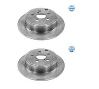 2X Meyle 30-15 523 0070 Disco Freno Posteriore Per Toyota Avensis