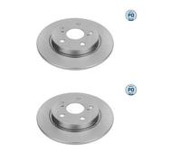 2x MEYLE 30-15 523 0103 / Pd Disco Freno Posteriore per Toyota Auris Corolla