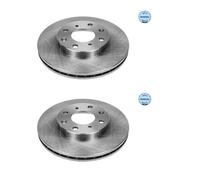 2x MEYLE 31-15 521 0028 Disco Freni Anteriore per Honda Jazz II GD GE2 GE3 Logo