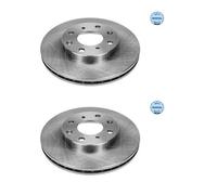 2x MEYLE 31-15 521 0028 Disco Freni Anteriore per Honda Jazz II GD GE2 GE3 Logo