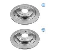 2x MEYLE 31-15 523 0062 Disco Freno Posteriore per Honda Civic Ix Tourer
