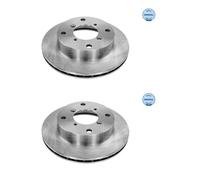 2x Meyle 33-15 521 0002 Disco Freni Anteriore per Suzuki Swift I Aa Subaru Justy