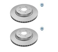 2x MEYLE 33-15 521 0017 / Pd Disco Freni Anteriore per Suzuki Grand Vitara II