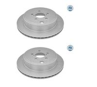 2x Meyle 34-15 523 0005 / Pd Disco Freno Posteriore per Toyota Gr 86 Subaru